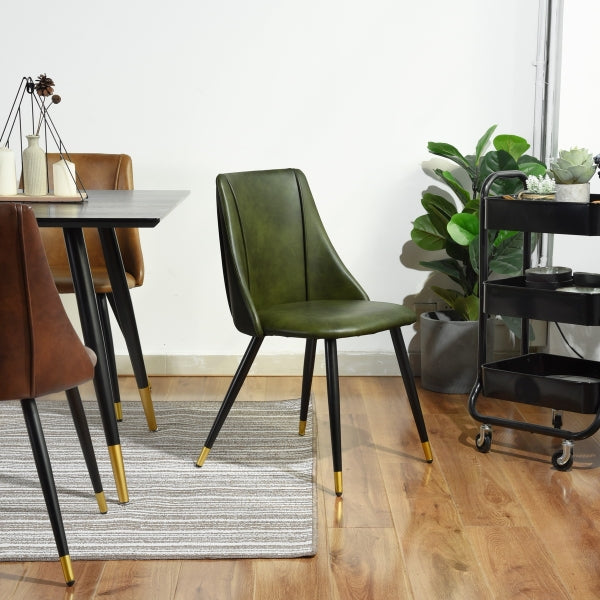 SMEG GREEN PU BLACK GOLD LEG