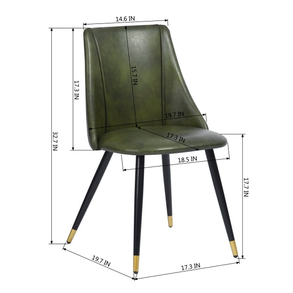 SMEG GREEN PU BLACK GOLD LEG