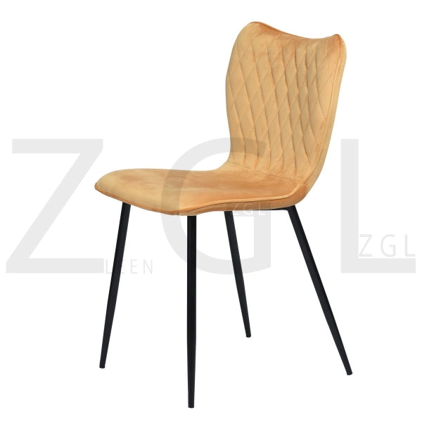 DURSO VELVET YELLOW BLACK LEG