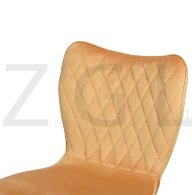 DURSO VELVET YELLOW BLACK LEG