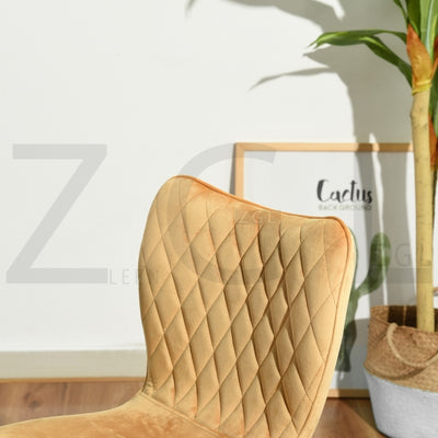 DURSO VELVET YELLOW BLACK LEG