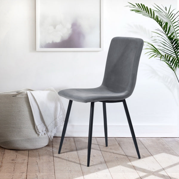 SCARGILL FROSTED VELVET GREY