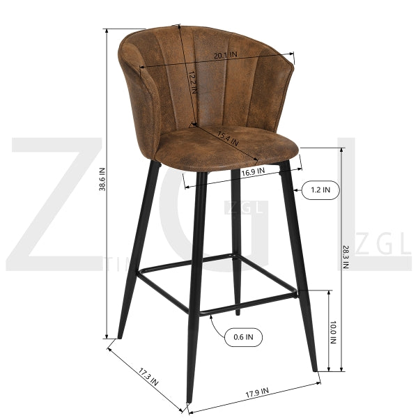 DONCIC BAR CHAIR SUEDE