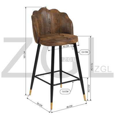 ACUFF BARSTOOL SUEDE
