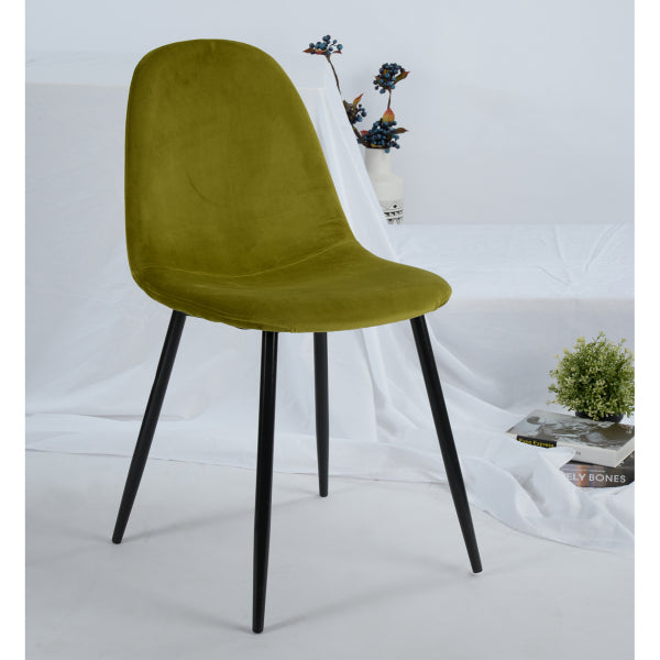 CHARLTON VELVET LIME GREEN POWDER