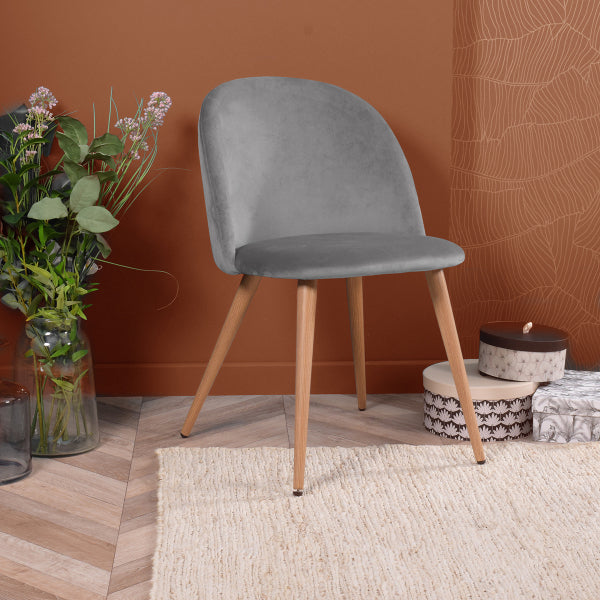 ZOMBA GREY VELVET DIAMOND KD METAL SY