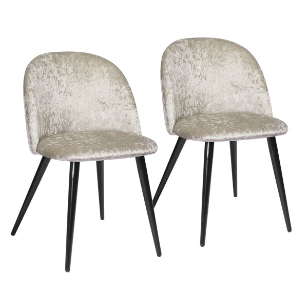 ZOMBA ICE LIGHT GREY VELVET BLACK LEG A