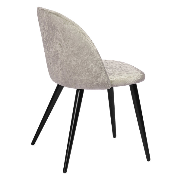 ZOMBA ICE LIGHT GREY VELVET BLACK LEG A