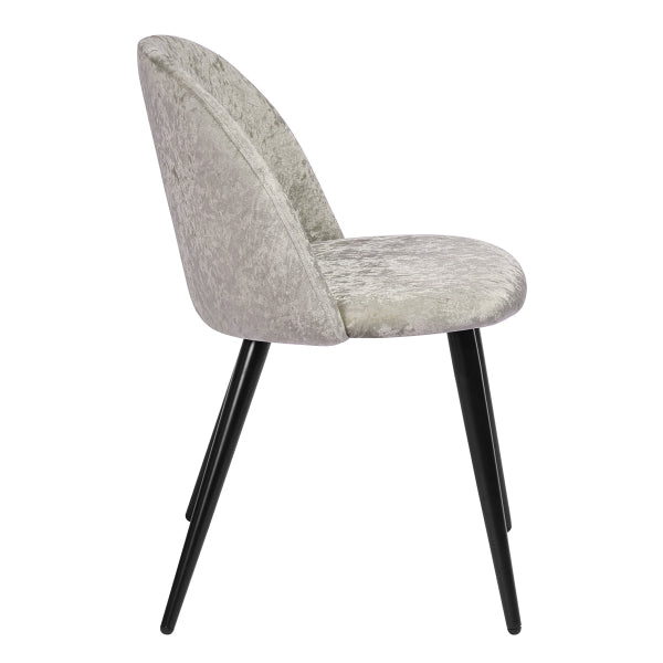 ZOMBA ICE LIGHT GREY VELVET BLACK LEG A