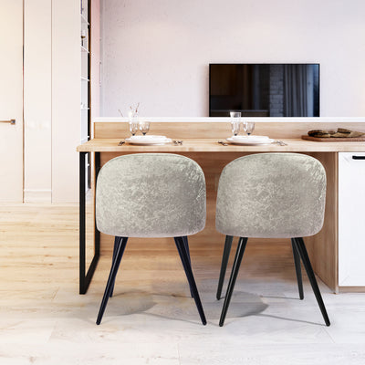 ZOMBA ICE LIGHT GREY VELVET BLACK LEG A