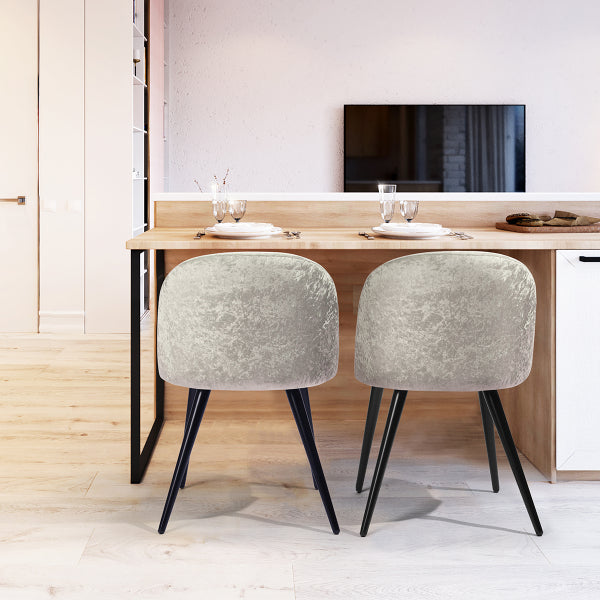 ZOMBA ICE LIGHT GREY VELVET BLACK LEG A