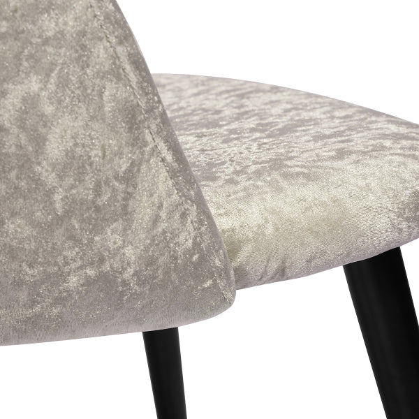 ZOMBA ICE LIGHT GREY VELVET BLACK LEG A