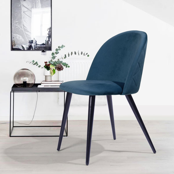 ZOMBA VELVET NAVYBLUE BLACK LEG A