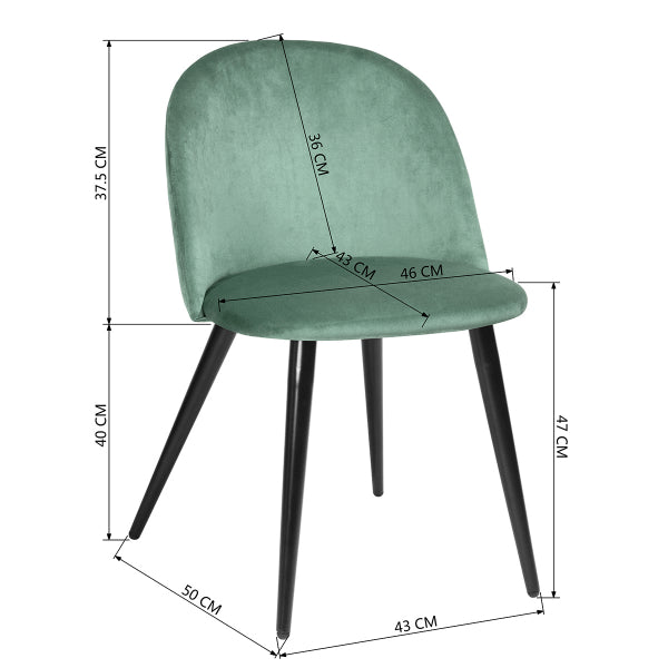 ZOMBA VELVET AQUA BLACK LEG A