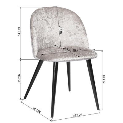 ZOMBA ICE DARK GREY VELVET BLACK LEG A