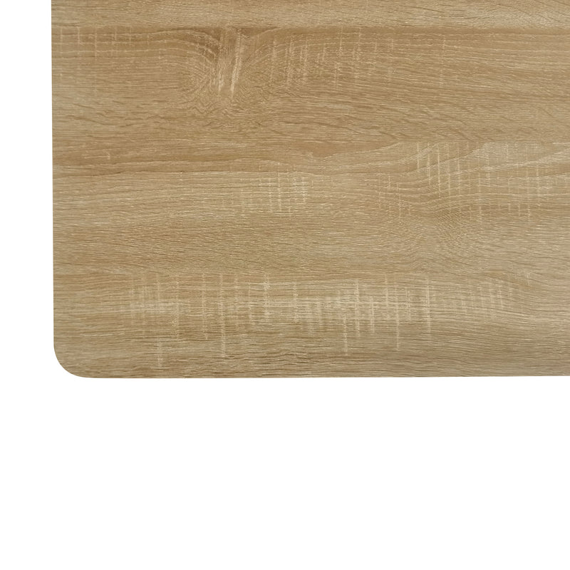 Table de Salle à Manger Moderne en Effet Chêne Naturel - Pieds Sculptés SUKNIEKS