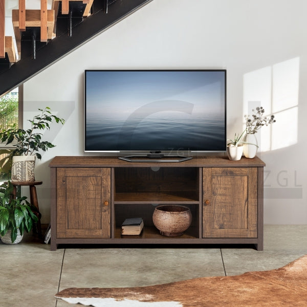 FAVRE TV STAND LONG SMALL VINTAGE BROWN