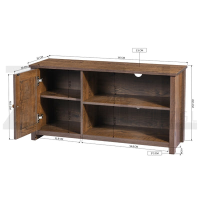 FAVRE TV STAND VINTAGE BROWN
