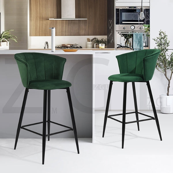 DONCIC BAR CHAIR DARK GREEN UKFR