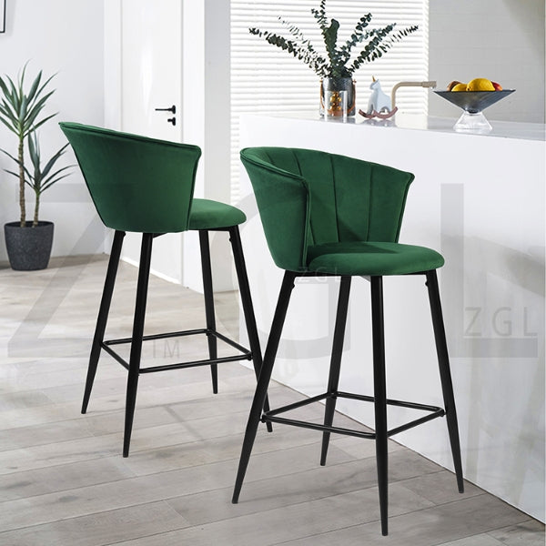 DONCIC BAR CHAIR DARK GREEN UKFR