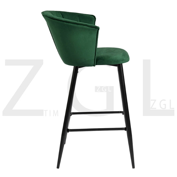 DONCIC BAR CHAIR DARK GREEN UKFR