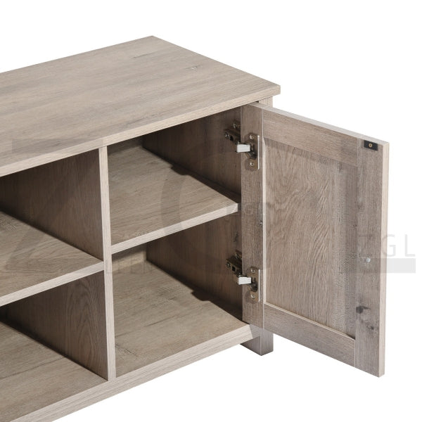FAVRE TV STAND LONG SMALL LIGHT GREY