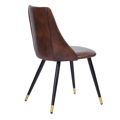 SMEG DARK BROWN PU BLACK GOLD LEG