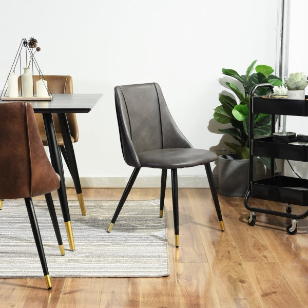 SMEG GREY PU BLACK GOLD LEG