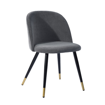 ZOMBA GREY VELVET BLACK GOLD LEG