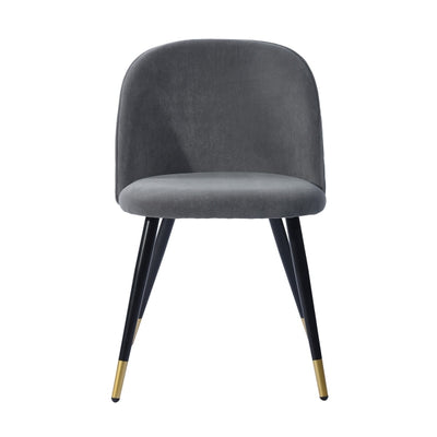 ZOMBA GREY VELVET BLACK GOLD LEG
