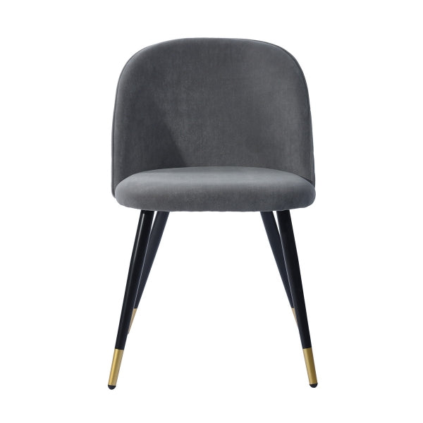 ZOMBA GREY VELVET BLACK GOLD LEG