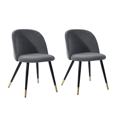 ZOMBA GREY VELVET BLACK GOLD LEG