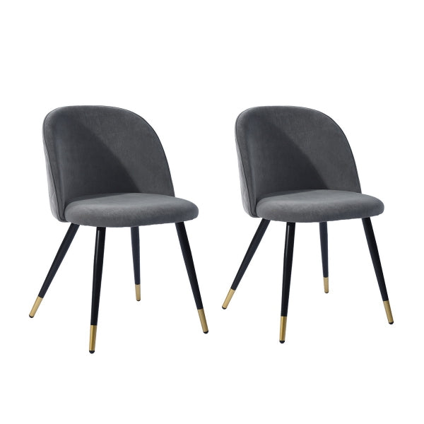 ZOMBA GREY VELVET BLACK GOLD LEG