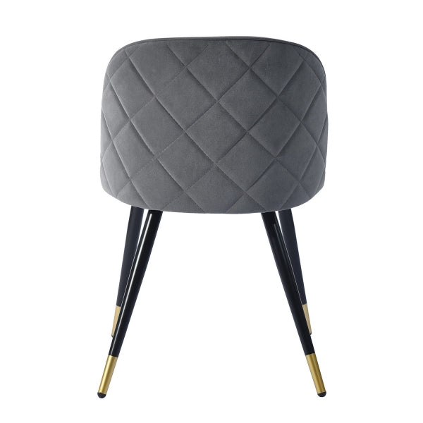 ZOMBA GREY VELVET BLACK GOLD LEG