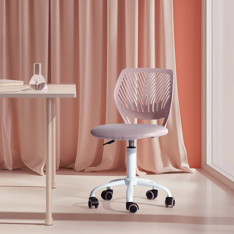 Kids Desk Chair with Casters CARNATION MALMONEW PINK