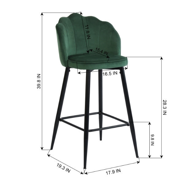 ACUFF BARSTOOL GREEN UKFR