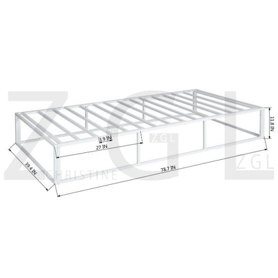 DANKE 1M METAL BED WHITE