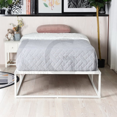 DANKE 1M METAL BED WHITE