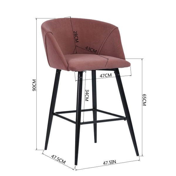 ALDRIDGE MIDBAR FROST ROSE