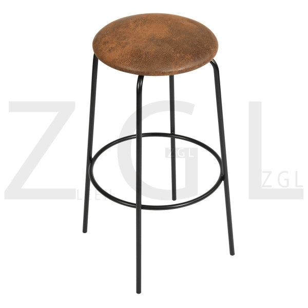 HAMER BARSTOOL SUEDE BROWN