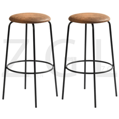 HAMER BARSTOOL SUEDE BROWN