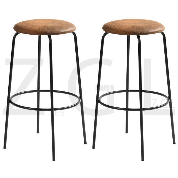 HAMER BARSTOOL SUEDE BROWN