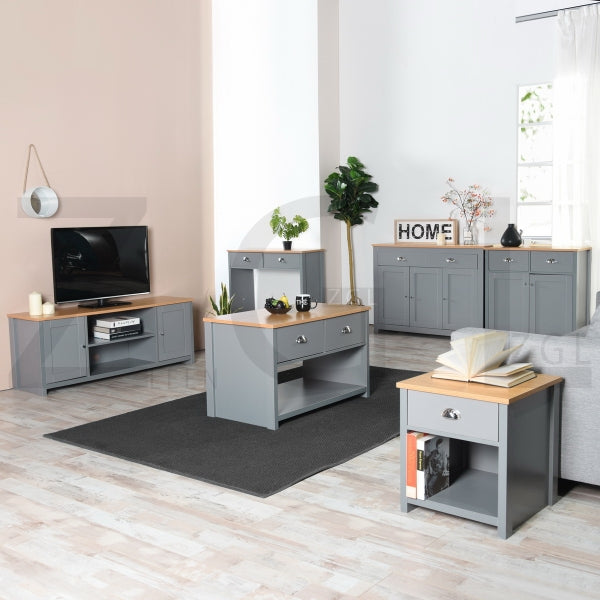 FAVRE TV STAND LONG GREY