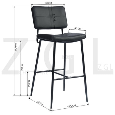 INDEPENDENCE COUNTER BAR BOUTON BLACK PU