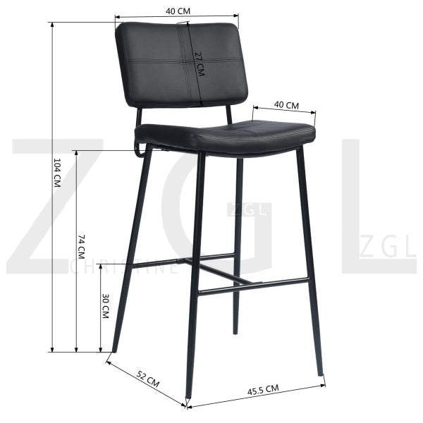 INDEPENDENCE COUNTER BAR BOUTON BLACK PU