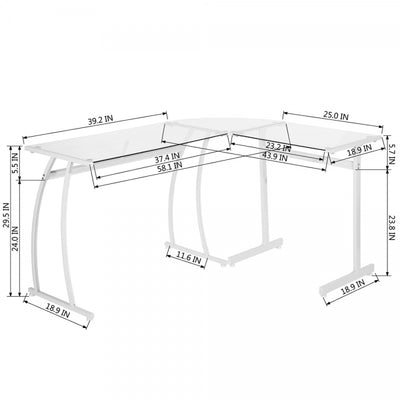 ARLETTE CLEAR GLASS WH JM