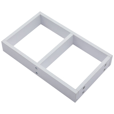 Table Basse Pivotante Blanche et Effet Marbre Double Couche avec Rangement Intégré ACHO