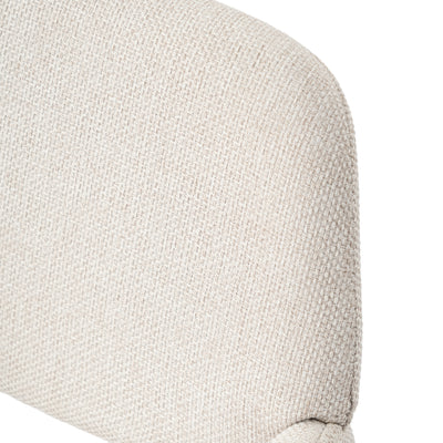 Set of 2 Scandinavian swivel dining chairs in beige fabric CALIFORNIA KD BEIGE SWIVEL