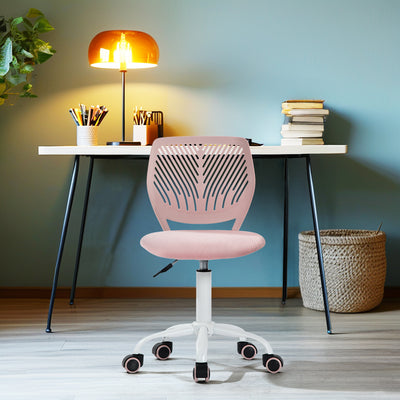 Kids Desk Chair with Casters CARNATION MALMONEW PINK