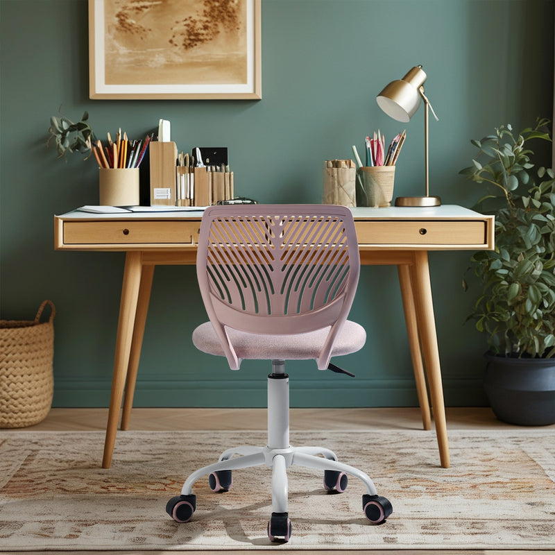 Kids Desk Chair with Casters CARNATION MALMONEW PINK